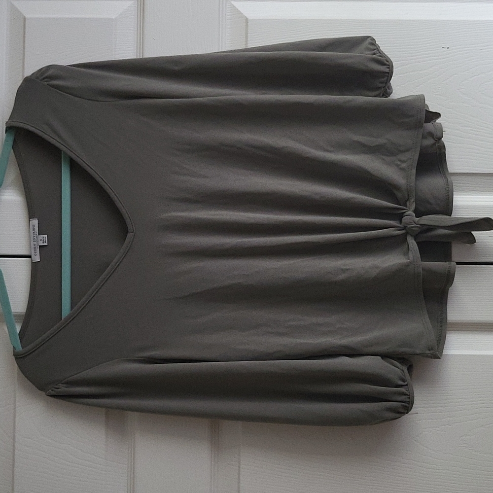Olive Green Blouse | Sz S